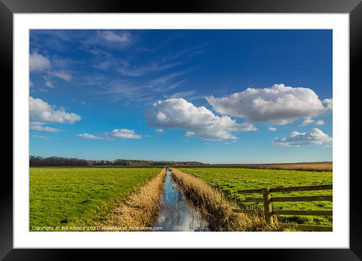 Into the distance. Framed Mounted Print by Bill Allsopp