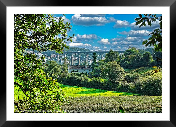 Arched Beauty over River Tamar Framed Mounted Print by Roger Mechan