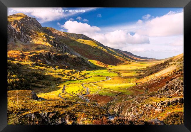 Welsh valley Framed Print by Kevin Elias