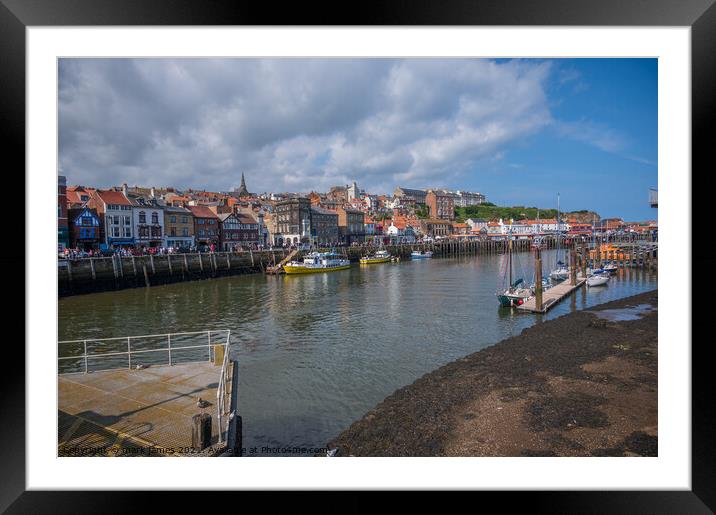 Whitby Fishing Town Framed Mounted Print by mark james