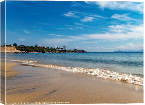 Ammoudari Beach, Crete, Greece Canvas Print by Kasia Design