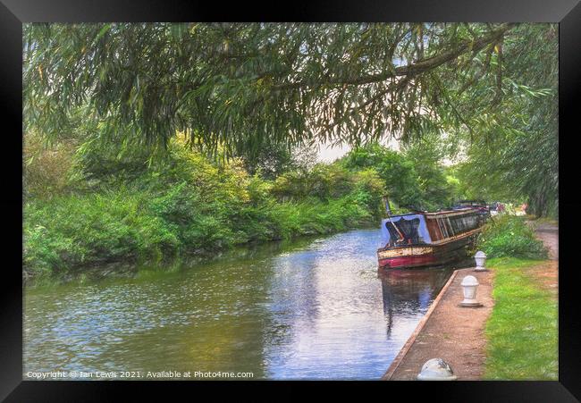 By The Kennet And Avon Canal Framed Print by Ian Lewis