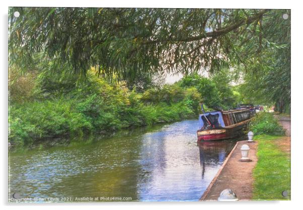 By The Kennet And Avon Canal Acrylic by Ian Lewis