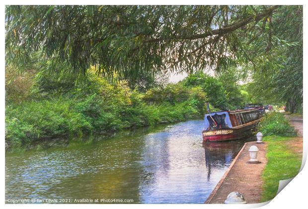 By The Kennet And Avon Canal Print by Ian Lewis