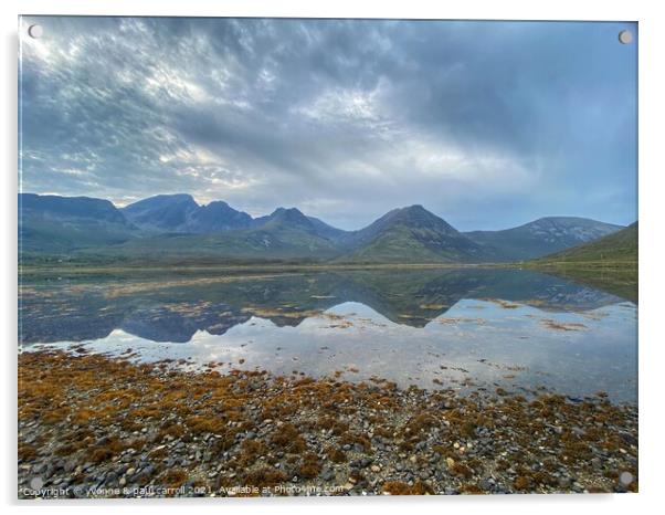 The Cuillin Mountains on the Isle of Skye Acrylic by yvonne & paul carroll