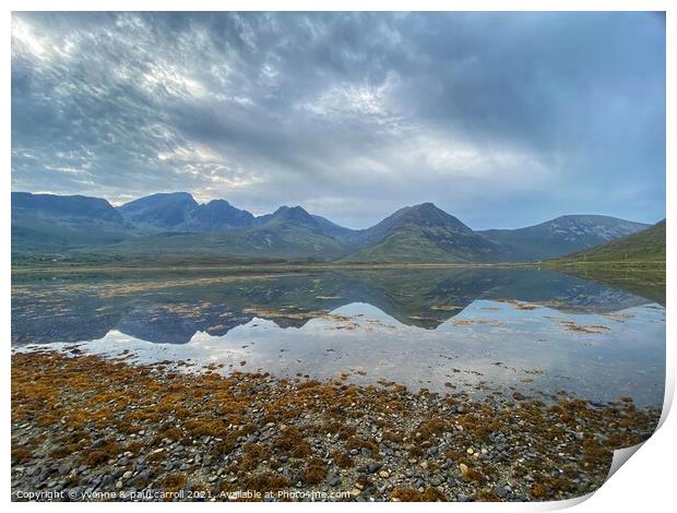 The Cuillin Mountains on the Isle of Skye Print by yvonne & paul carroll