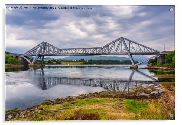 Connel Bridge Acrylic by Angus McComiskey