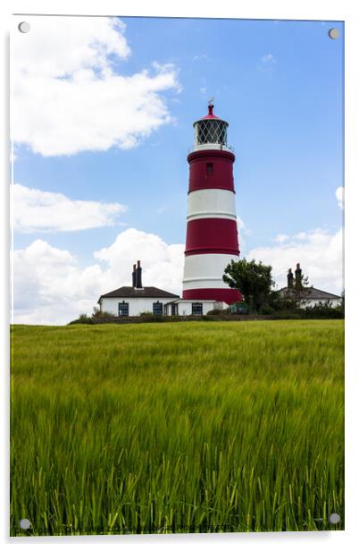 Happisburgh lighthouse   Acrylic by Clive Wells