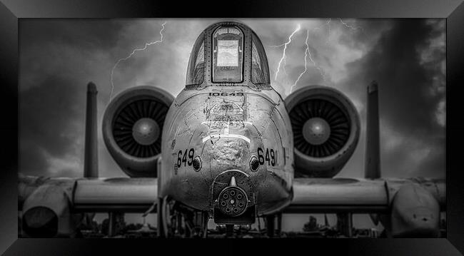 Thunderbolt And Lightning Framed Print by Gareth Burge Photography