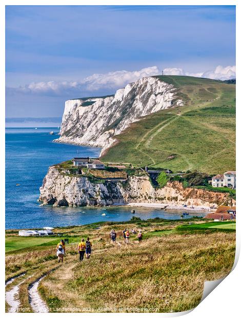 Walk The Wight V Print by Wight Landscapes