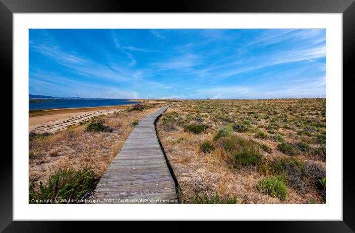 Ilha Deserta Faro Framed Mounted Print by Wight Landscapes