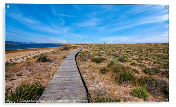 Ilha Deserta Faro Acrylic by Wight Landscapes