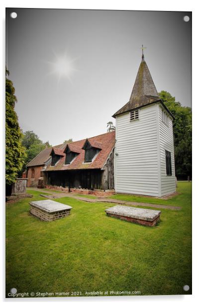 Essex Wooden Church Acrylic by Stephen Hamer