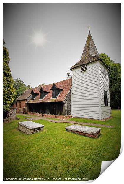 Essex Wooden Church Print by Stephen Hamer
