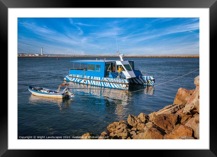 Ilha Deserta Ferry Framed Mounted Print by Wight Landscapes