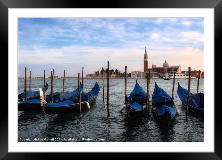 Venice Framed Mounted Print by Ann Garrett