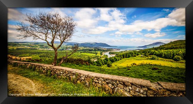 Majestic Flagstaff view over Warrenpoint Framed Print by David McFarland