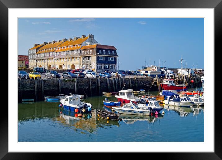 West Bay Harbour Framed Mounted Print by Darren Galpin