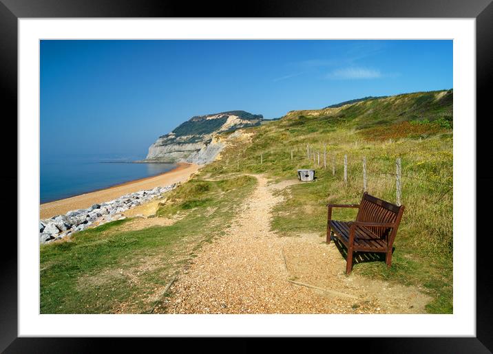 Seatown Bench View Framed Mounted Print by Darren Galpin