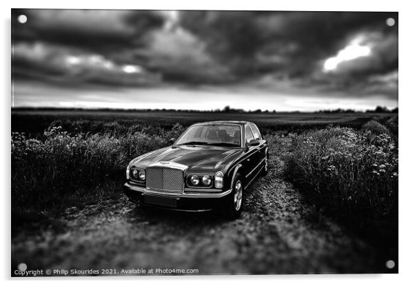 Bentley Arnage Acrylic by Philip Skourides