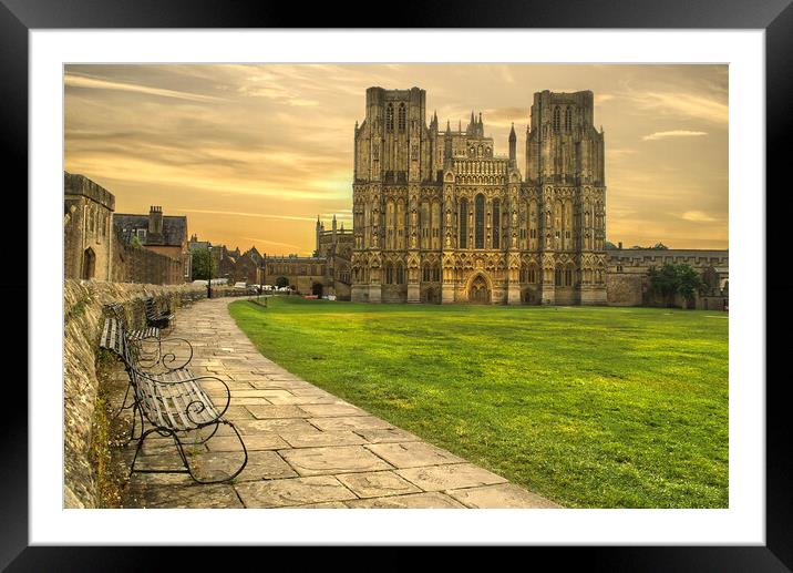 Wells Cathedral  Framed Mounted Print by Alison Chambers