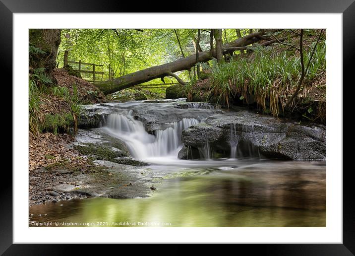 Outdoor water Framed Mounted Print by stephen cooper