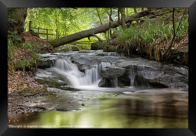 Outdoor water Framed Print by stephen cooper