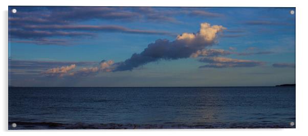 Peaceful Evening on a Tenby Beach Acrylic by Jeremy Hayden