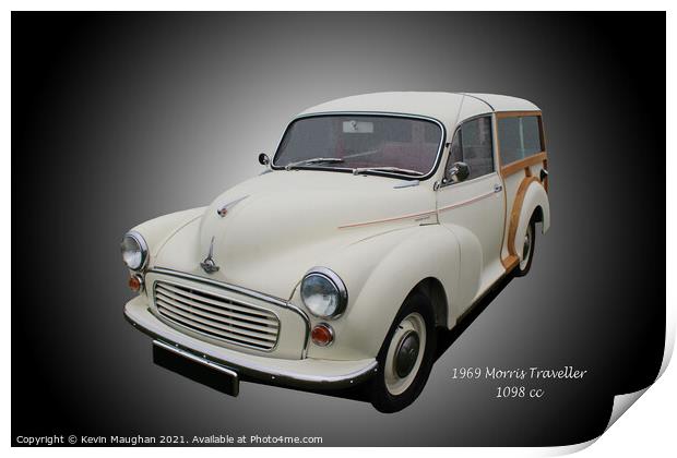 1969 Morris Traveller Print by Kevin Maughan