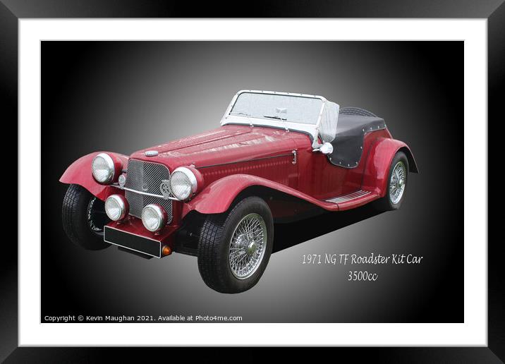 1971 Ng Tf Roadster (Kit Car) Framed Mounted Print by Kevin Maughan