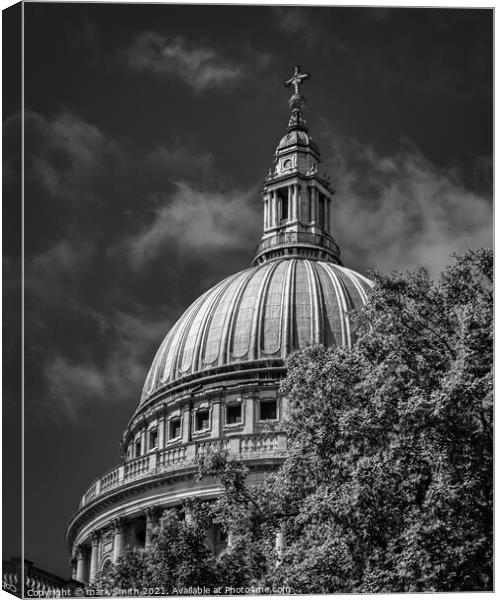 St Paul's Dome Canvas Print by mark Smith
