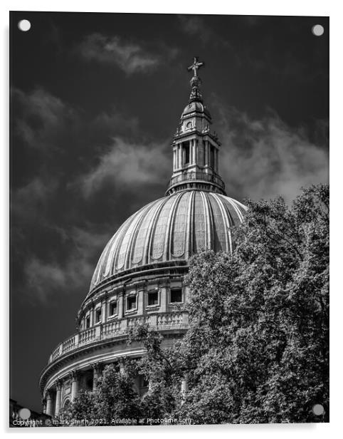 St Paul's Dome Acrylic by mark Smith