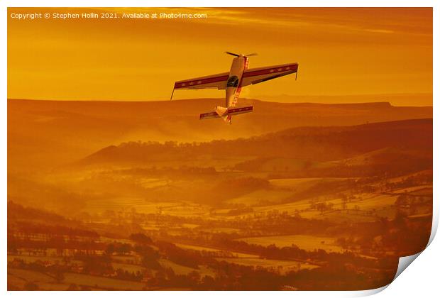 Majestic Sunrise Flight Print by Stephen Hollin