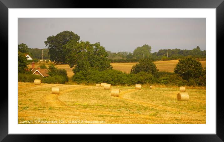 Outdoor field Framed Mounted Print by Matthew Balls