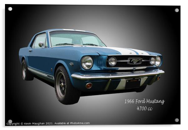 1966 Ford Mustang Acrylic by Kevin Maughan