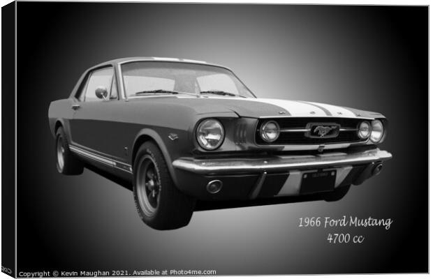 1966 Ford Mustang Canvas Print by Kevin Maughan