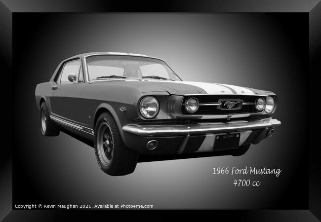 1966 Ford Mustang Framed Print by Kevin Maughan
