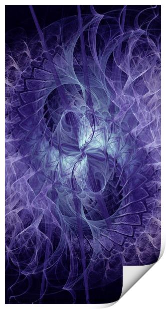 Purple Frills Print by Maria Forrester