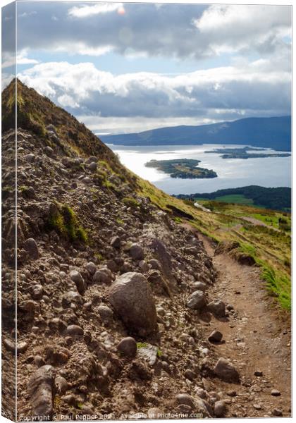 The path to Lomond Canvas Print by Paul Pepper