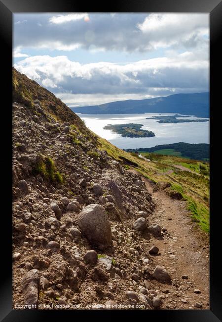 The path to Lomond Framed Print by Paul Pepper