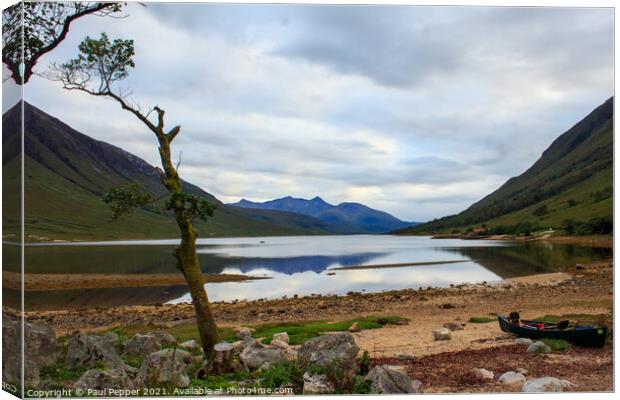 Loch Etive at rest Canvas Print by Paul Pepper