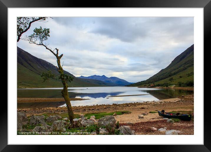 Loch Etive at rest Framed Mounted Print by Paul Pepper