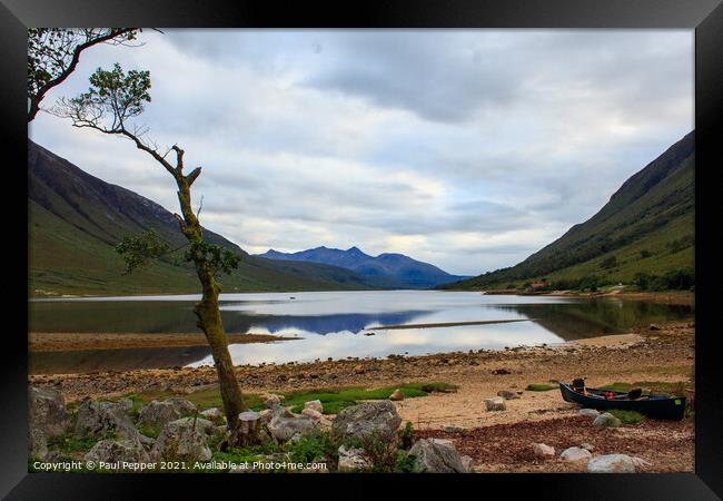Loch Etive at rest Framed Print by Paul Pepper