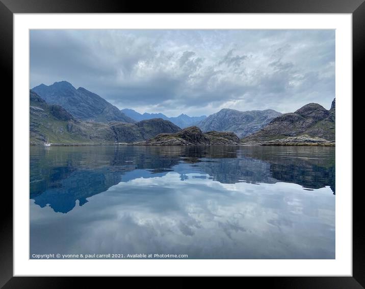 The Cuillin Mountains on the Isle of Skye Framed Mounted Print by yvonne & paul carroll
