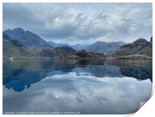 The Cuillin Mountains on the Isle of Skye Print by yvonne & paul carroll
