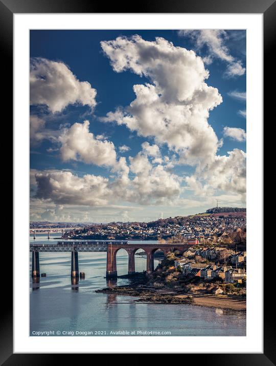 The Burgh of Newport on Tay Framed Mounted Print by Craig Doogan