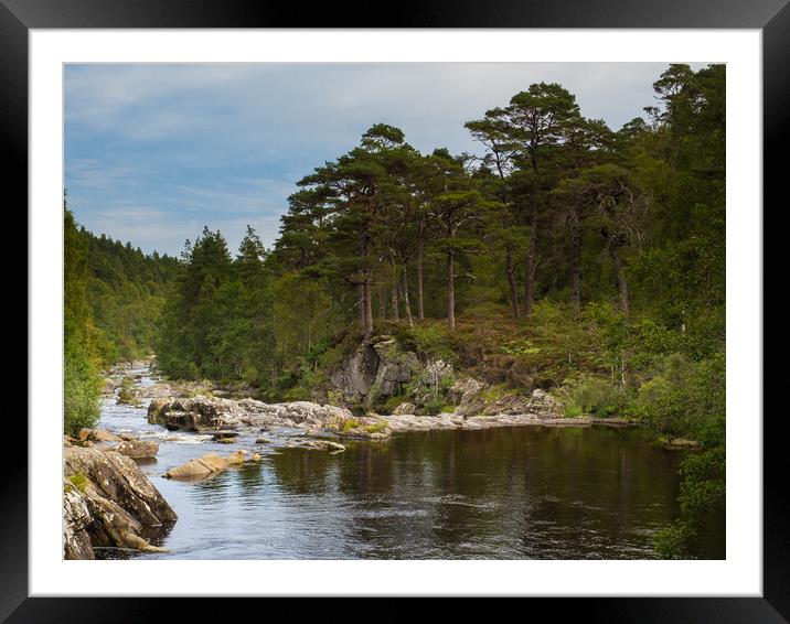 The River Affric, Glen Affric. Framed Mounted Print by Tommy Dickson