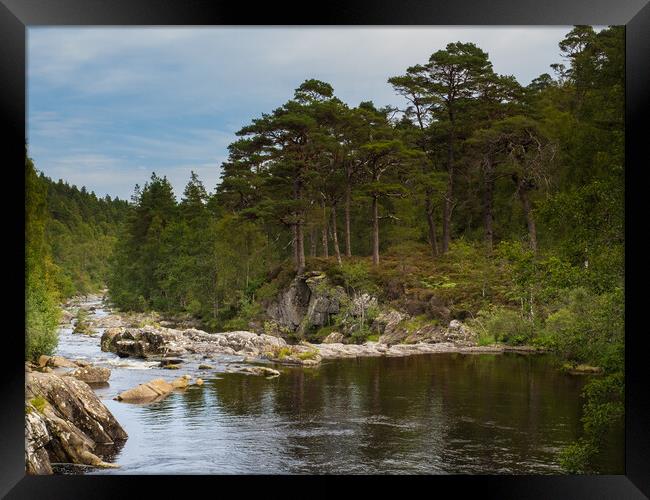 The River Affric, Glen Affric. Framed Print by Tommy Dickson