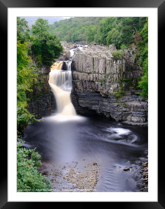 High Force in Teesdale Framed Mounted Print by Peter Barber