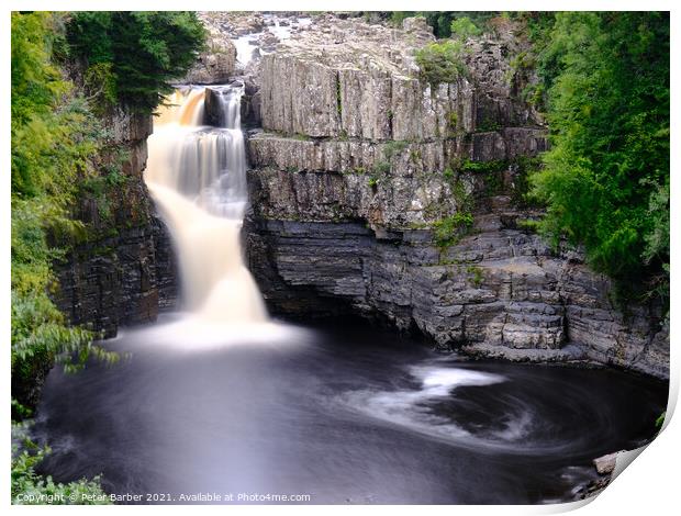High Force in Teesdale Print by Peter Barber